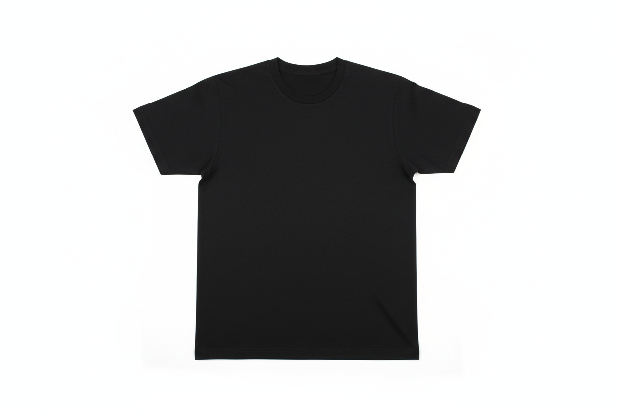 Oversized Plain Tee Black